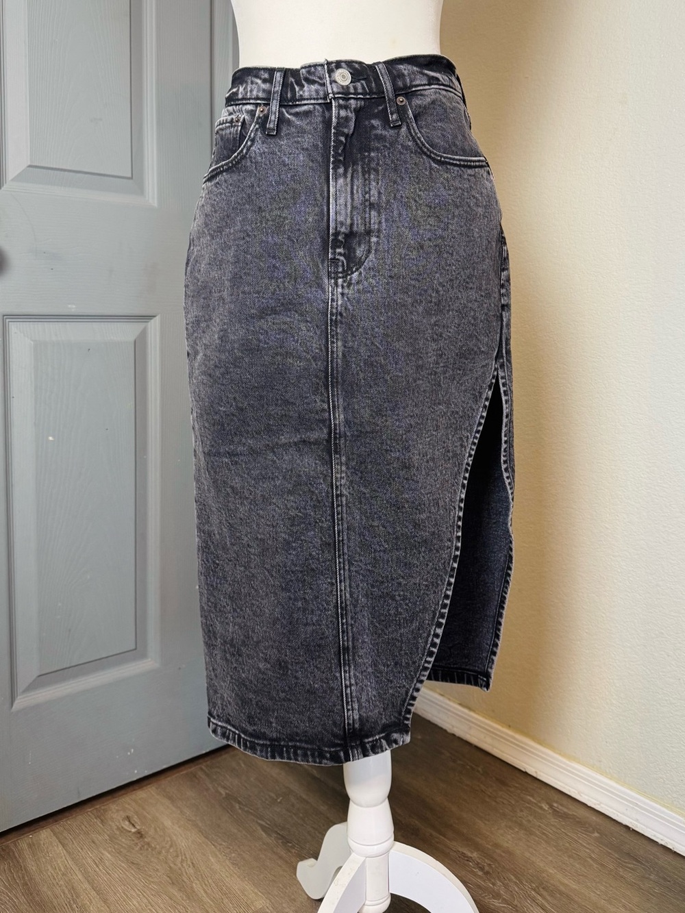Abercrombie and Fitch Denim Skirt with Slit